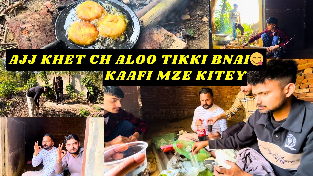 Ajj Aloo tikki bnai 😋 te purani jagah restore kiti camping de lai | #Vlog #viral #alootikki 