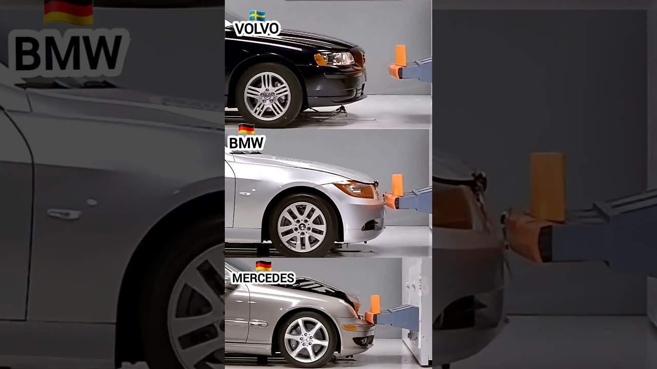 Mercedes vs BMW vs Volvo: Crash Test Shock! 💥🚘