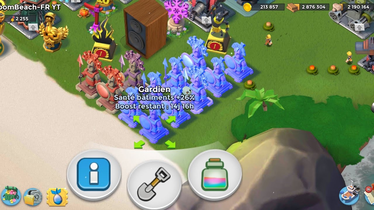 La dernière ligne droite avant d'enlever mes statues bleues sur BOOM BEACH !