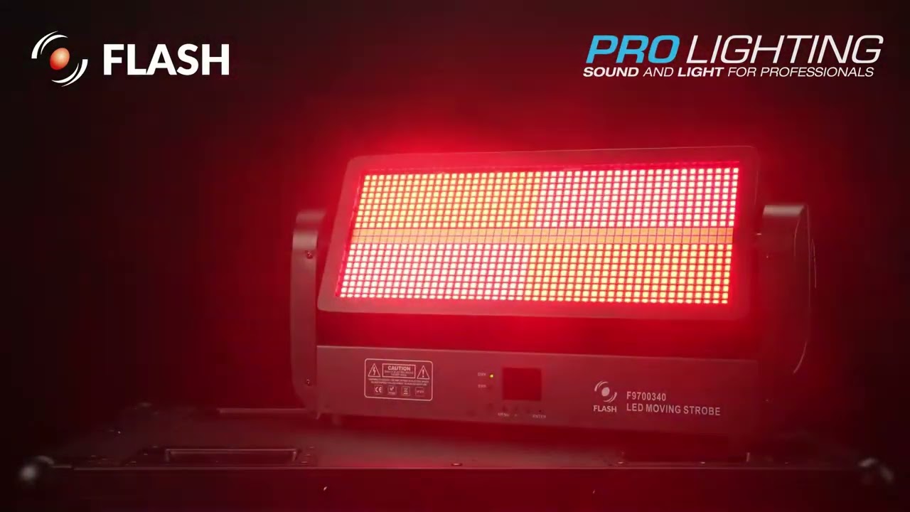 FLASH LED MOVING STROBE: beeindruckender Stroboskopeffekt mit 12 RGB-Clustern