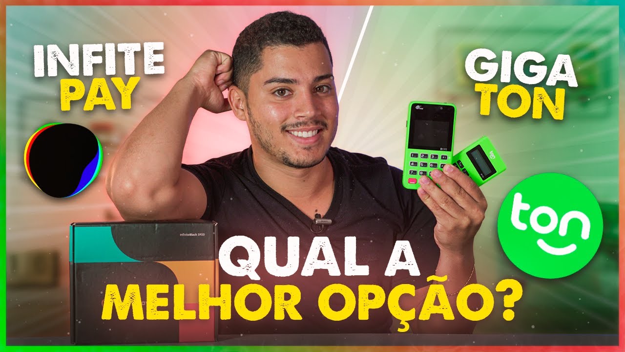 InfinitePay ou Ton - Qual a MELHOR M&Aacute;QUINA de CART&Atilde;O do MERCADO?