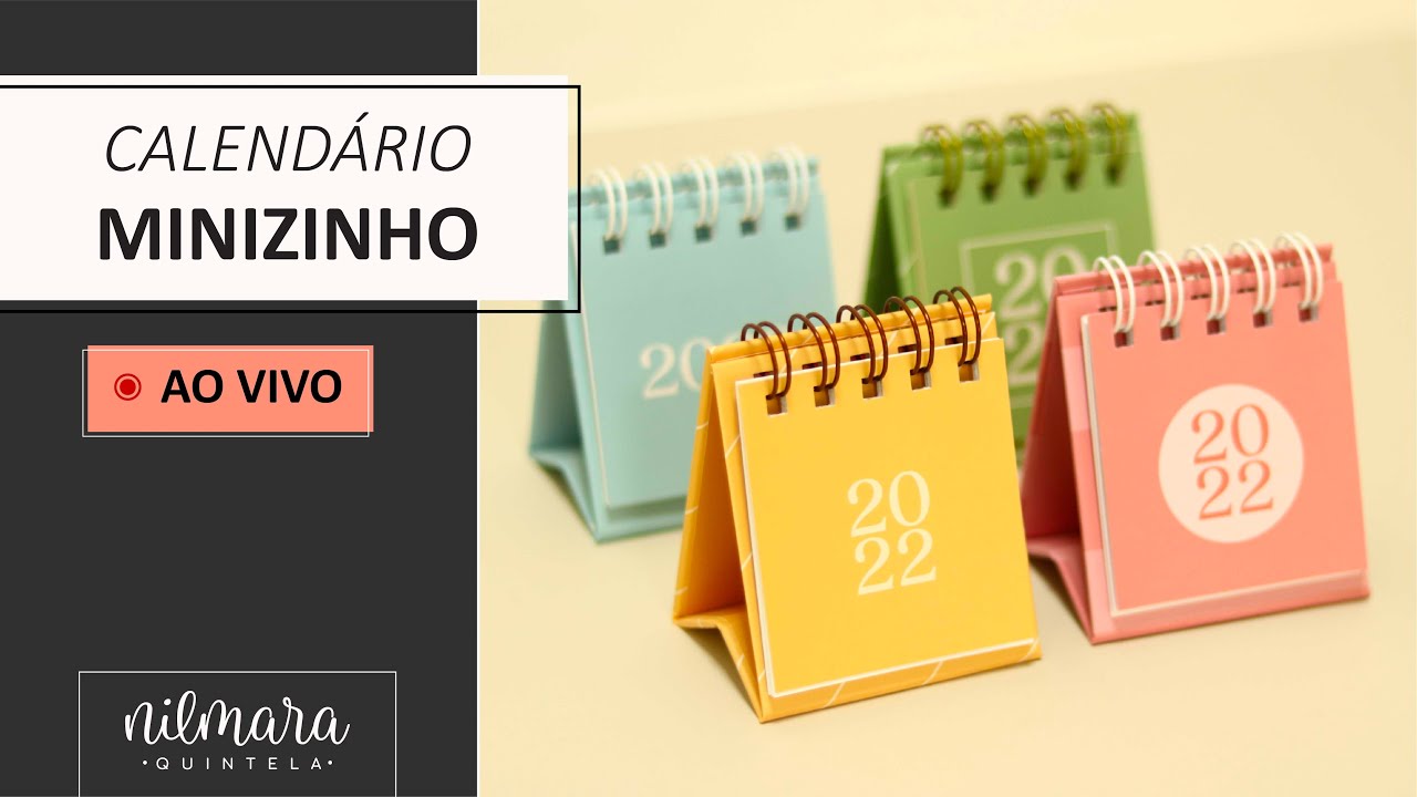 Mini calendário de mesa (o minizinho)!