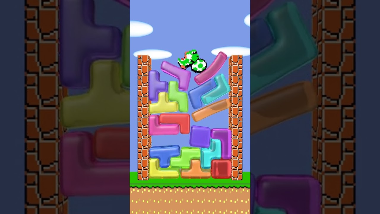 Yoshi Egg Rescue Softbody Tetris
