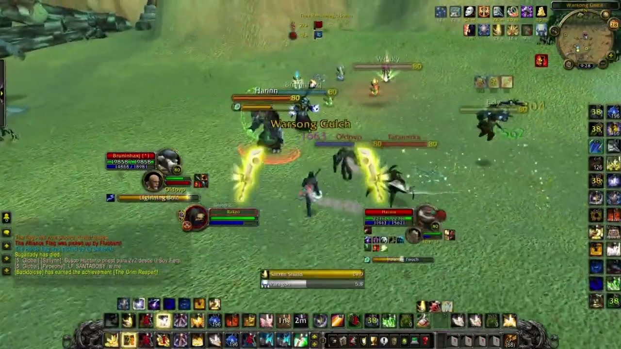 8-0 Full BG Ret Paladin (Top DMG) Solo WotLK PVP - Rakzo