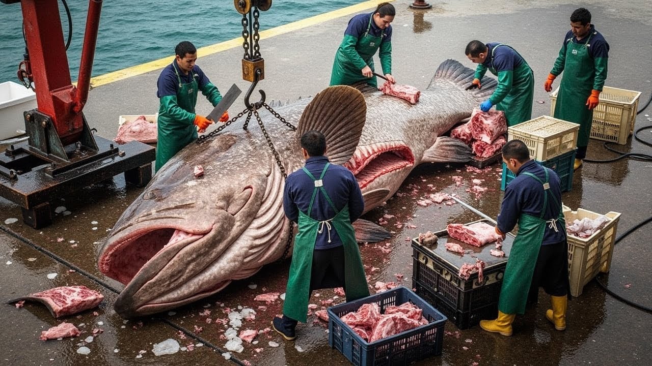 Fisherman catches Monster Grouper Weighing Over 400 kg, Catching Tuna and Grouper with Long Line!