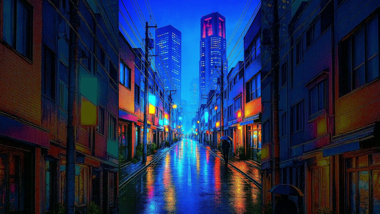 Tokyo Night Chill ☔ | 90min LoFi Jazz BGM for Study, Relax, and Midnight Focus  東京の夜に流れるチルジャズBGM☔