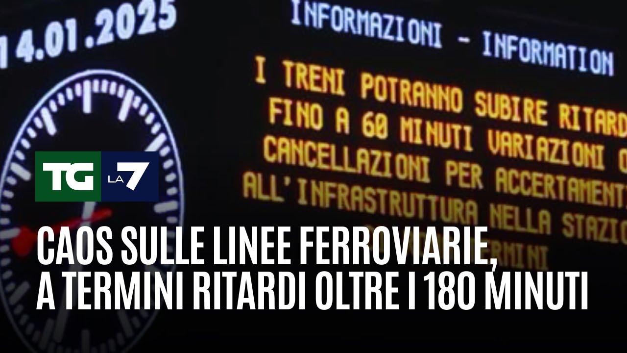Caos sulle linee ferroviarie, a termini ritardi fino a 60 minuti