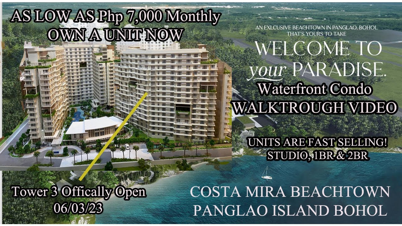 BEACH CONDO BOHOL DETAILS COSTA MIRA BEACHTOWN PANGLAO ISLAND BOHOL   BEACHFRONT CONDO INVESTMENT