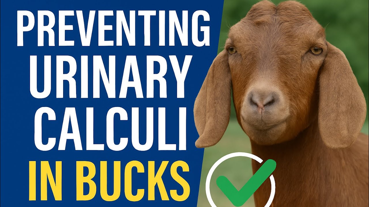 Urinary Calculi in Goats. How to prevent it, and what the symptoms for it are 