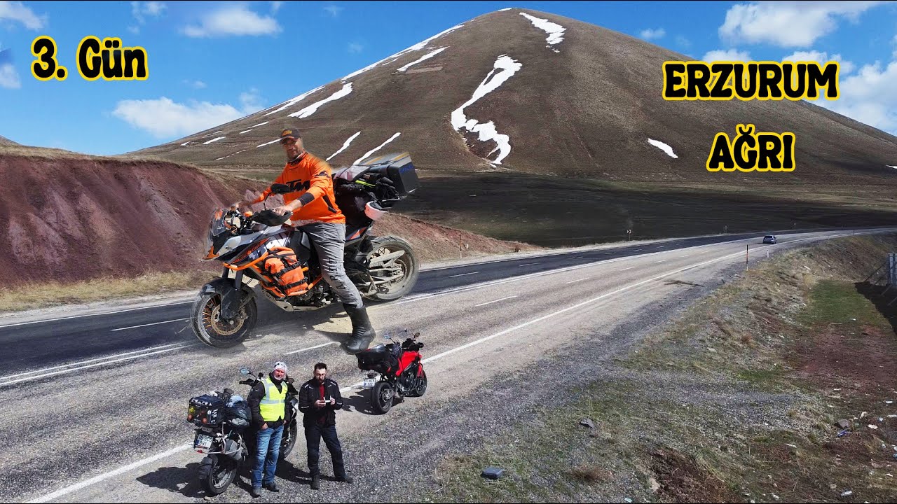 MOTOSİKLETLE DOĞU TURU 3. Bölüm l Erzurum'da Cağ Kebabı I Ağrı l Tracer 9 uzun yol
