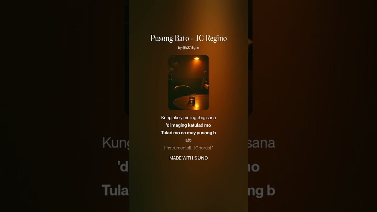 Pusong Bato -JC Regino (Pinoy Soul)