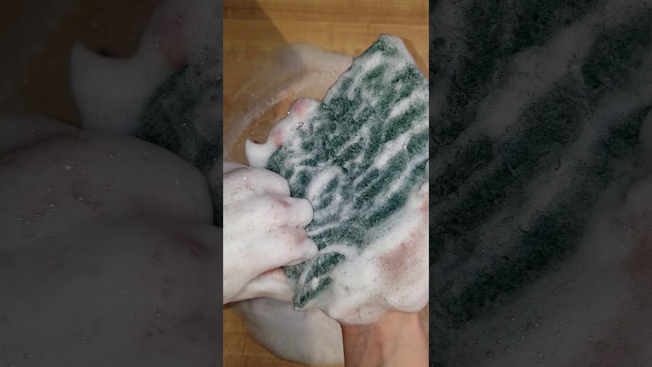 Soapy Scour Pad ASMR