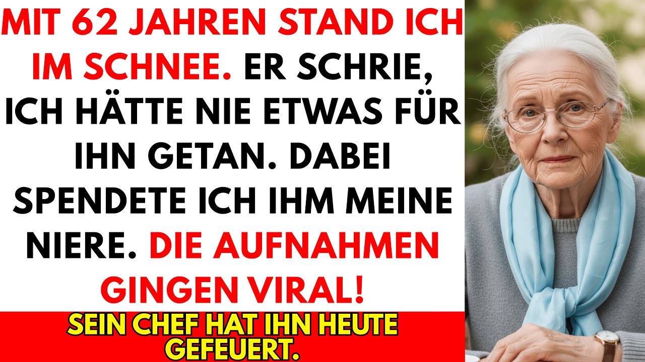 Mein Sohn sperrte mich aus - mitten im Winter bei minus 10 Grad, aber die Nachbarn filmten alles...