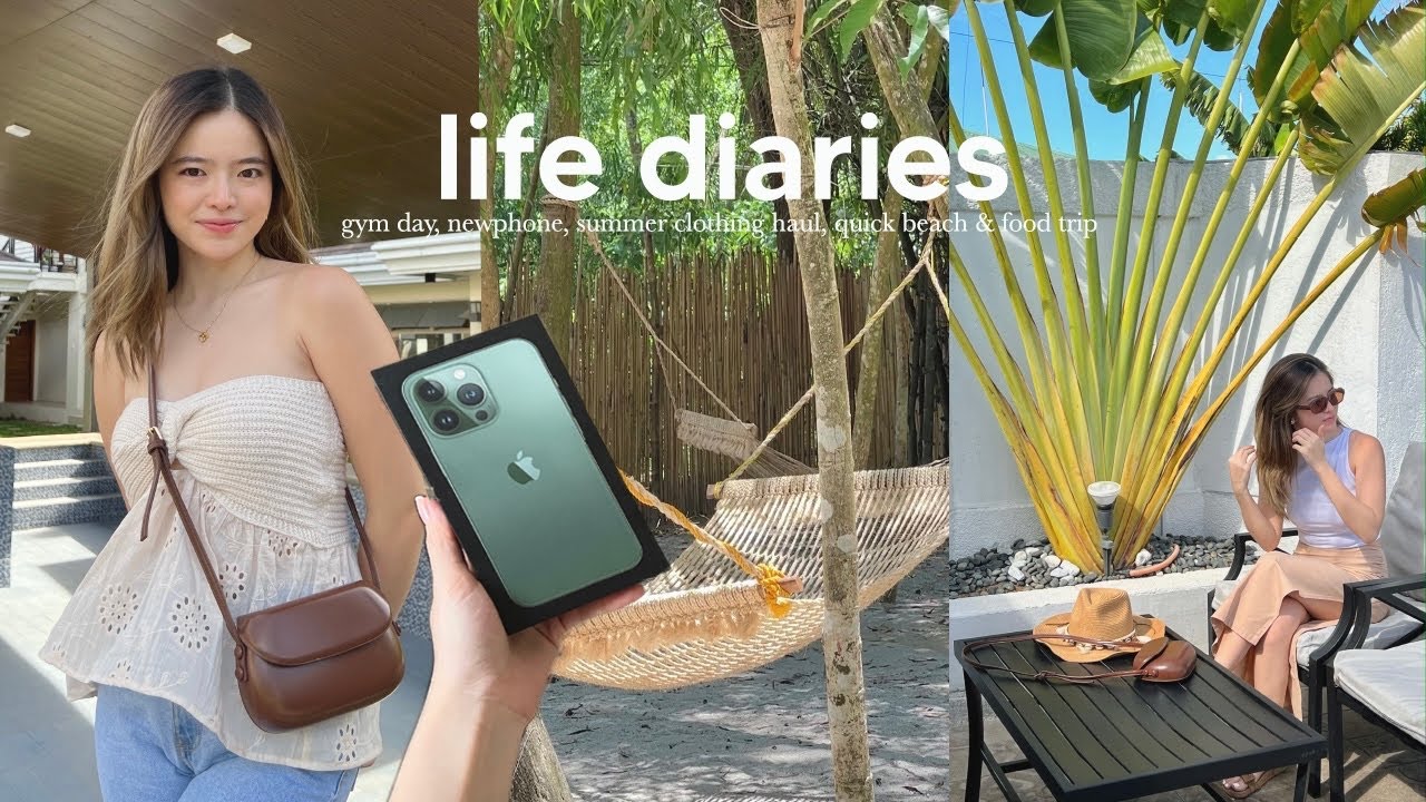 LIFE DIARIES: Gym Day, Unboxing My New Phone, Summer Clothing Haul from Shopee 🧺🌴🐚⎜Tin Aguilar