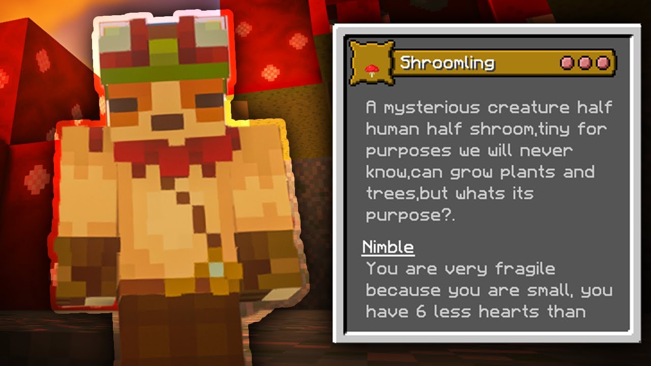 Minecraft Origins Mod: Shroomling (Custom Origin)