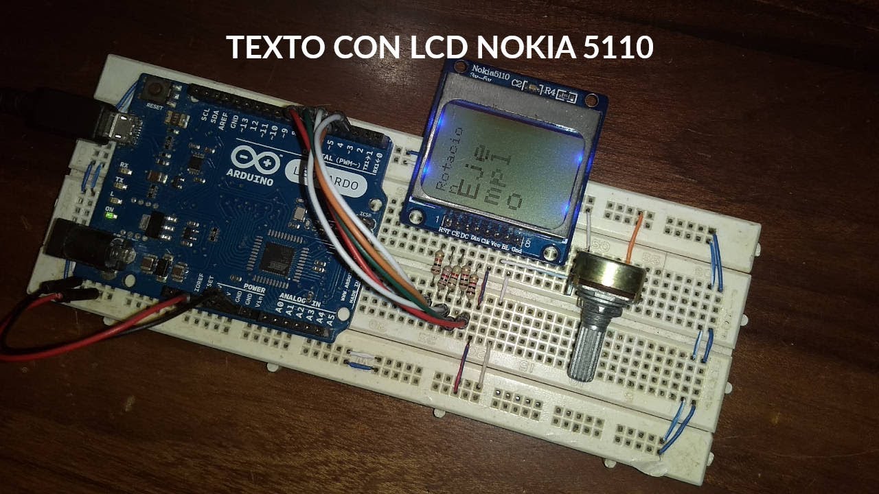 Texto con lcd nokia 5110 y arduino
