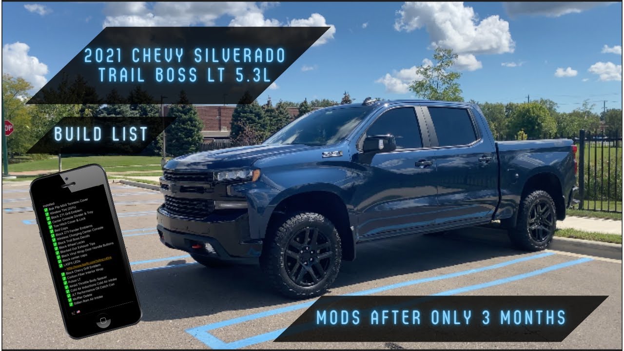 Chevy Silverado Trail Boss LT 5.3L (модификации и персонализация) 3 месяца