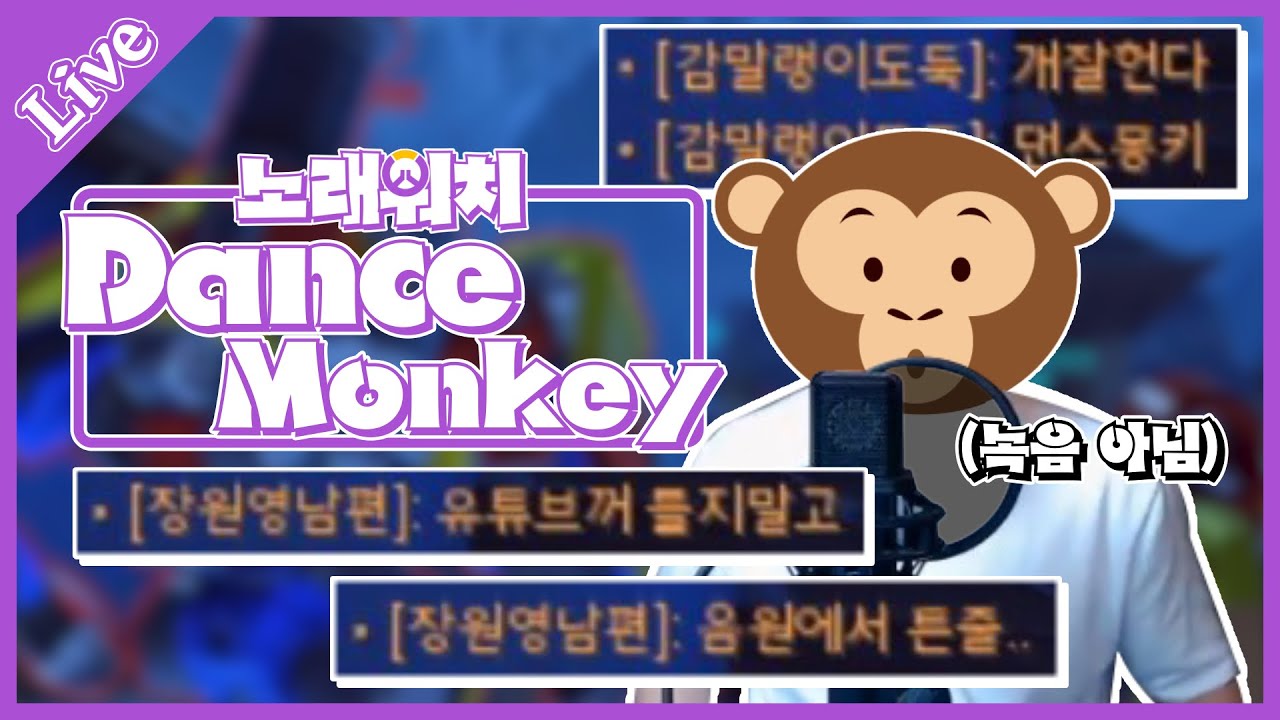 [노래워치] 노래하다 녹음 의심 받았습니다. Dance Monkey cover