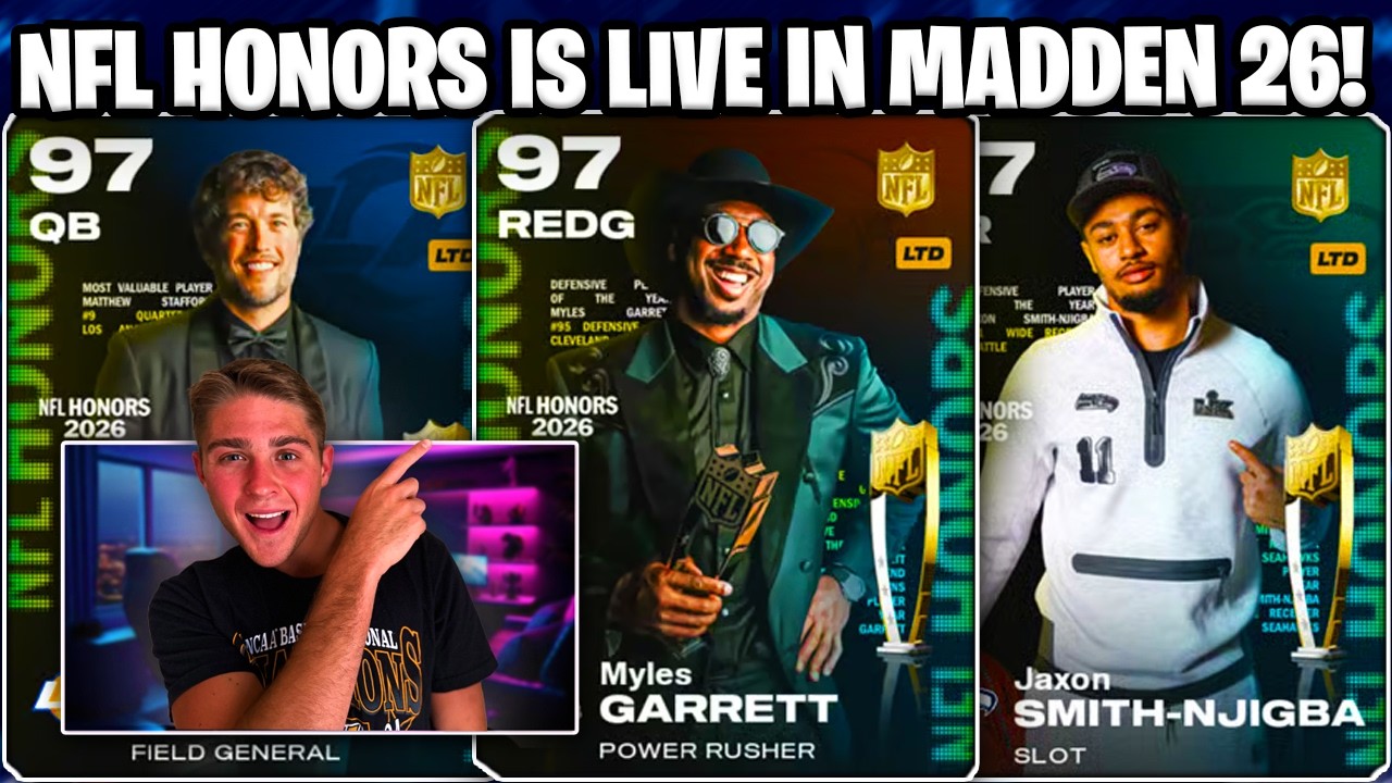 NFL HONORS IS LIVE! THIS PROMO IS GOOD!? MISSING SETS, BROKEN SERVERS + MORE IN MADDEN 26!