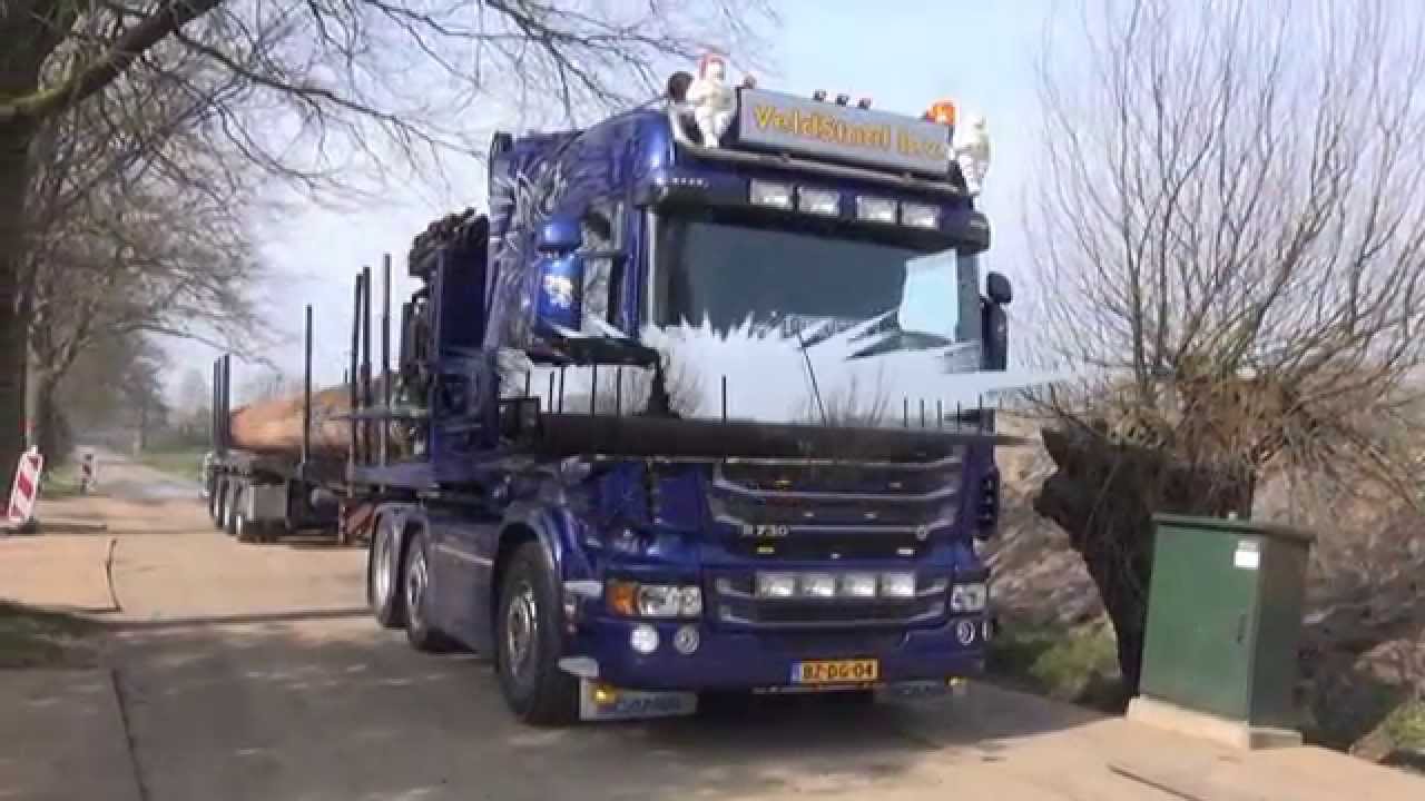 Scania V8 R 730 loud sound,  lost buizen