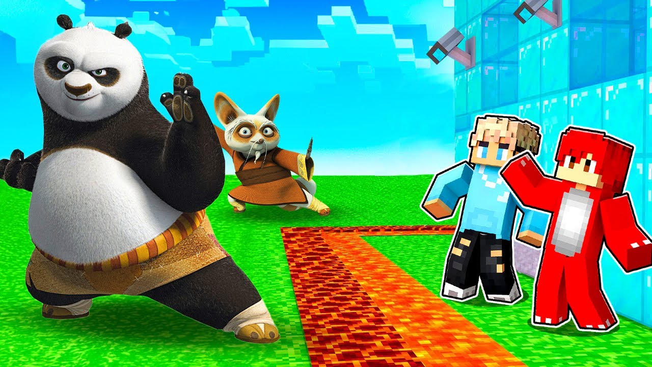 KUNG FU PANDA vs SICHERSTE BASE in MINECRAFT!