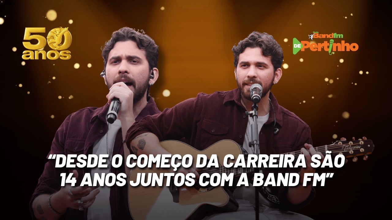 Gustavo Mioto celebra parceria com a Band FM: 
