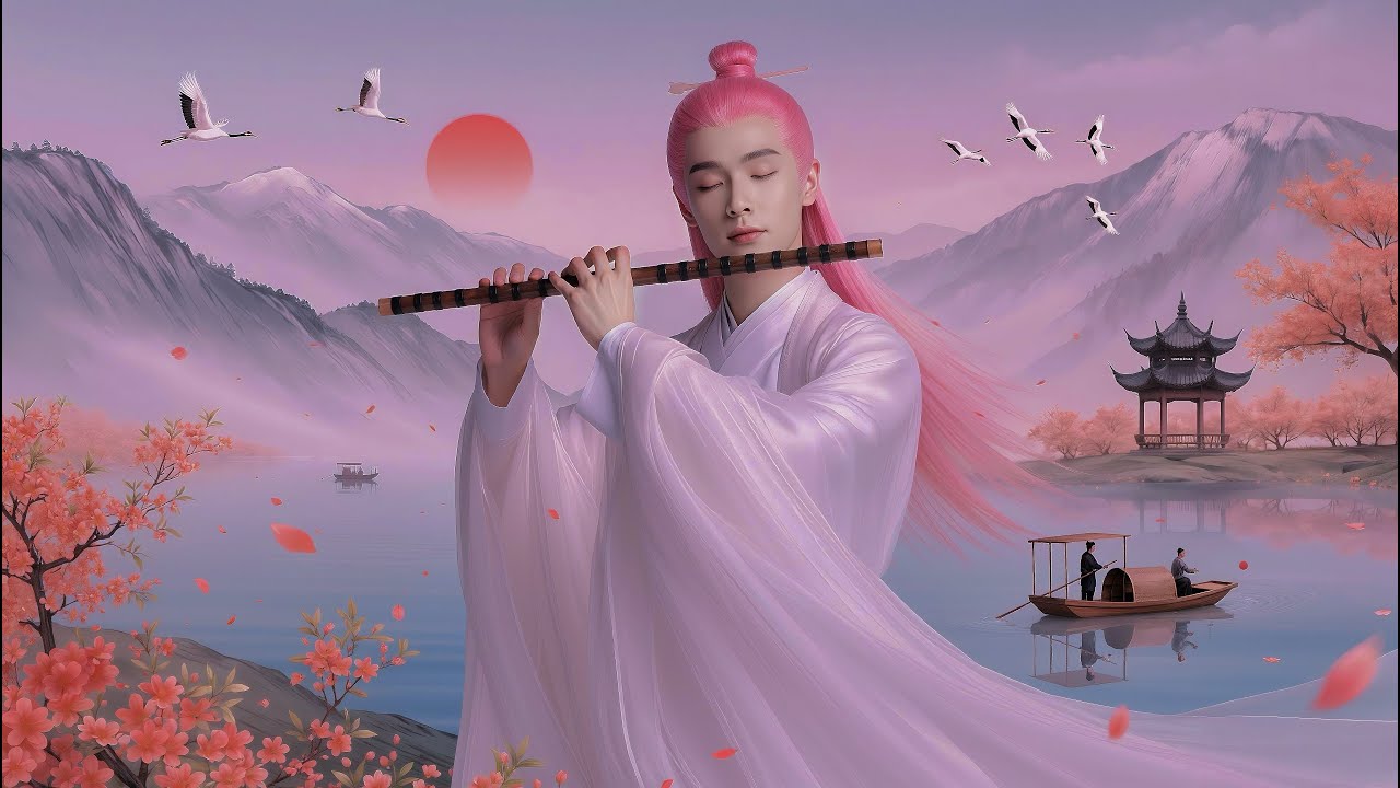 Top Chinese Music & Guzheng 🌿 Flute and Erhu meditation relaxing for sleep