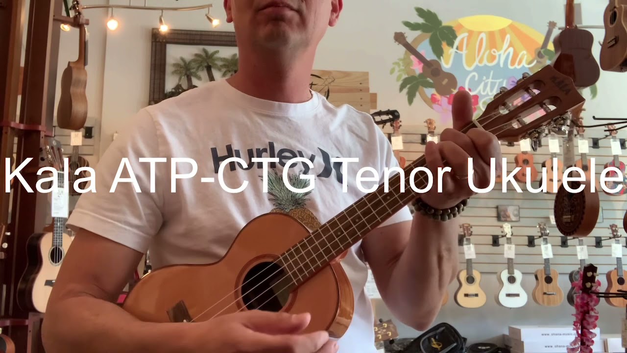 Kala ATP-CTG Cedar/AcaciaTenor Ukulele Demo at Aloha City Ukes