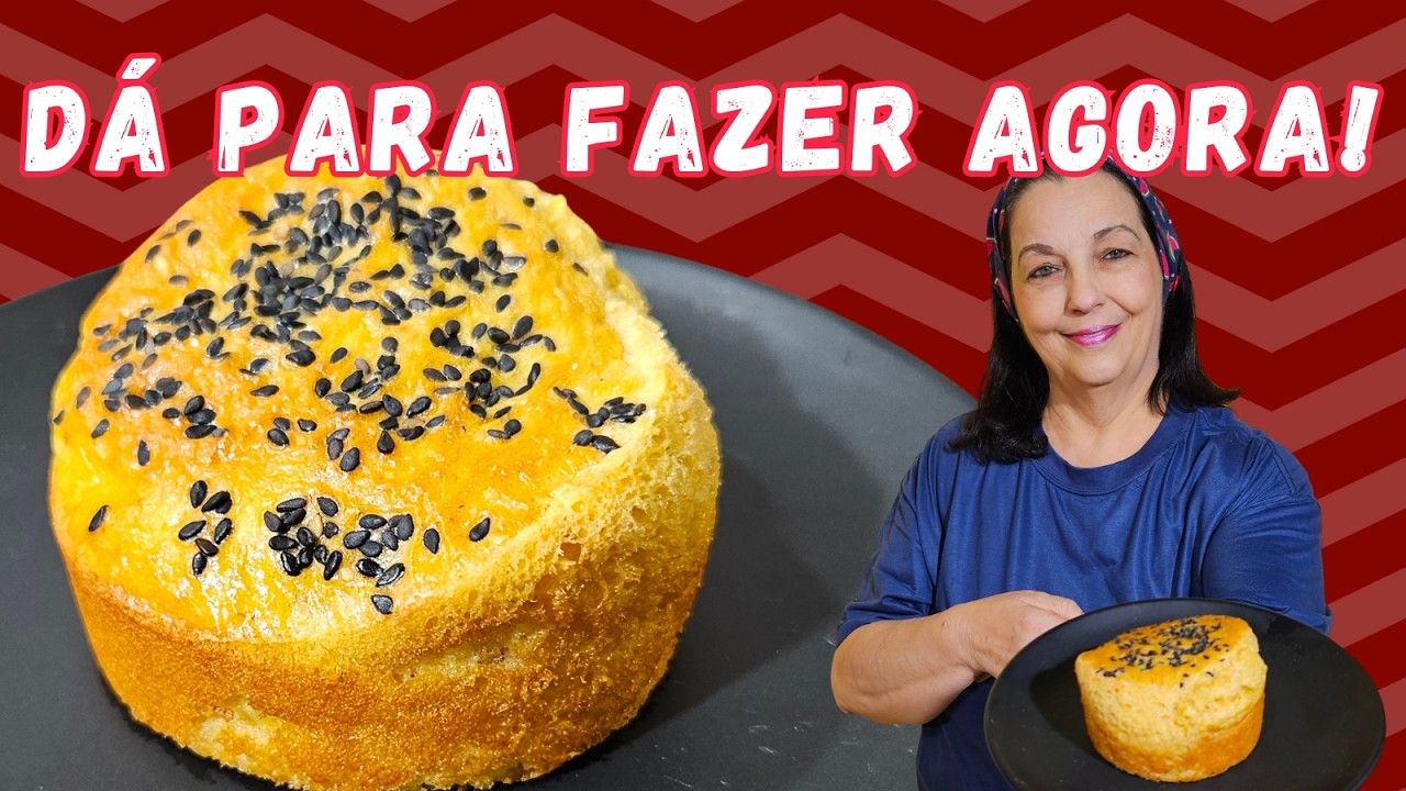 ESSE PÃOZINHO LOW CARB É FEITO COM SÓ 5 INGREDIENTES
