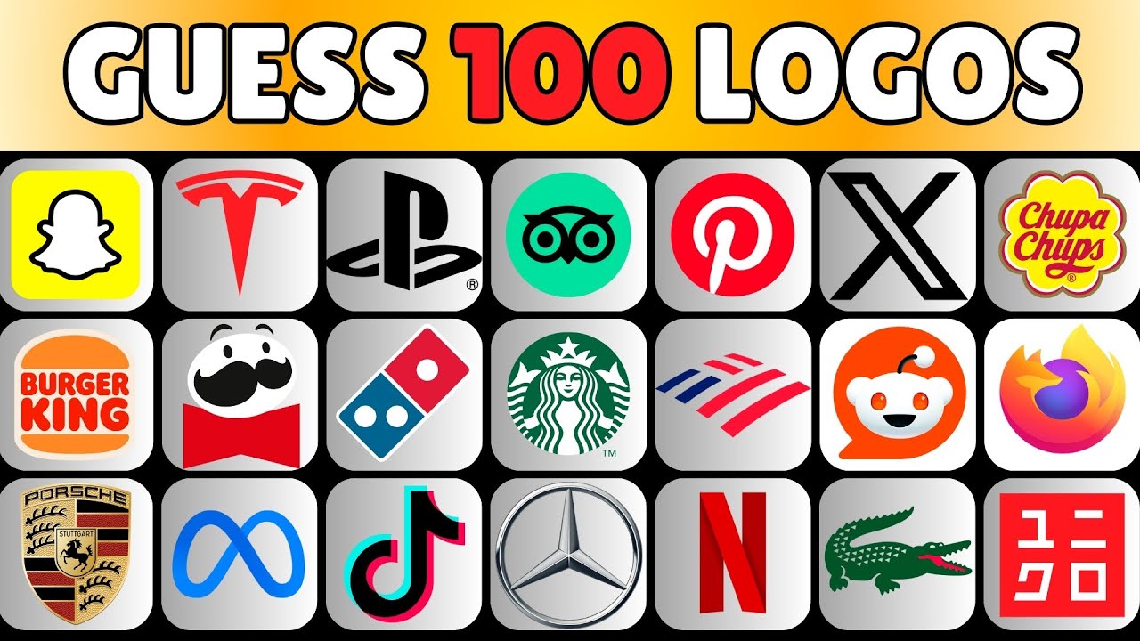 Guess the Logo Quiz | 100 Brands Challenge