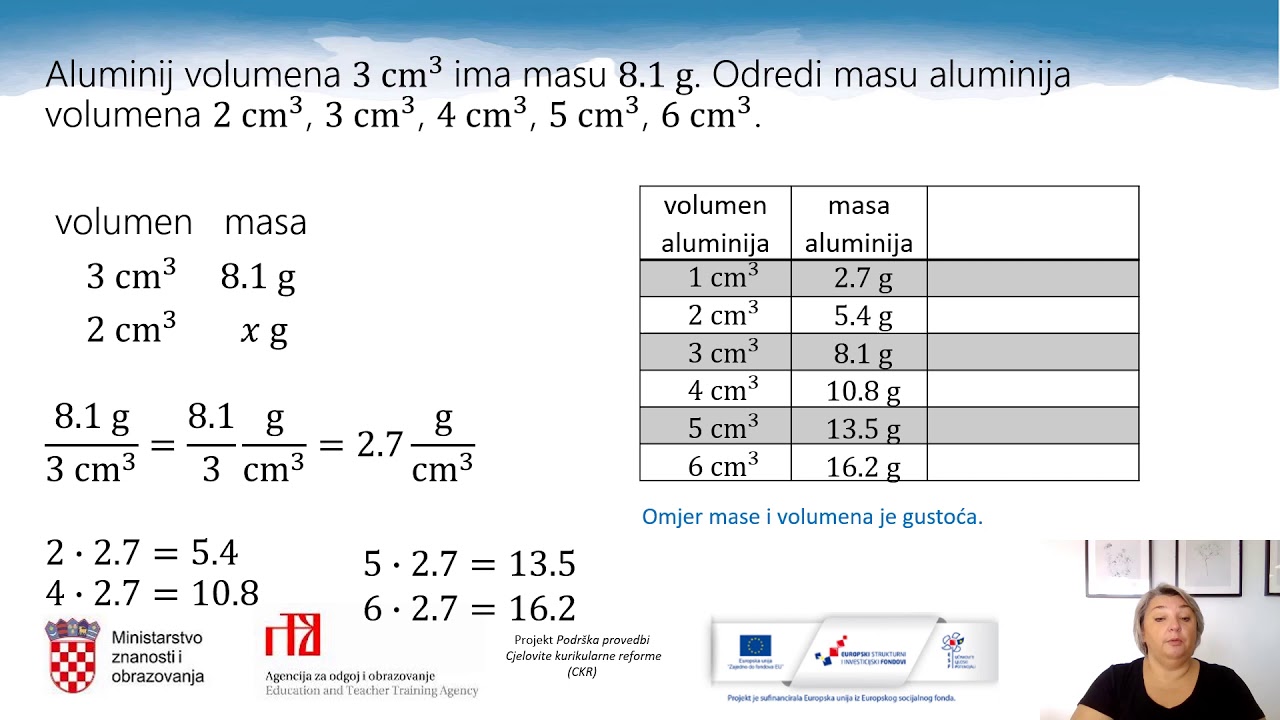 Matematika 7. r. OŠ - Proporcionalne veličine, 2.dio
