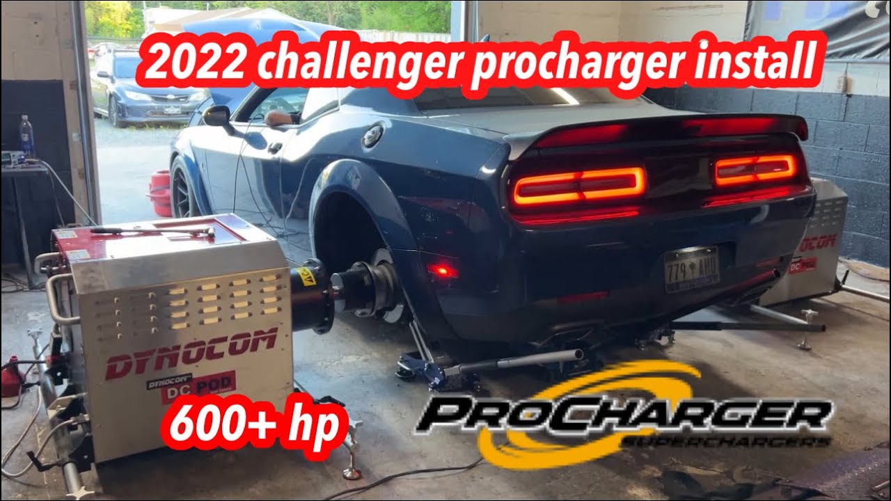 600+hp 2022 challenger scat pack! Procharger install!