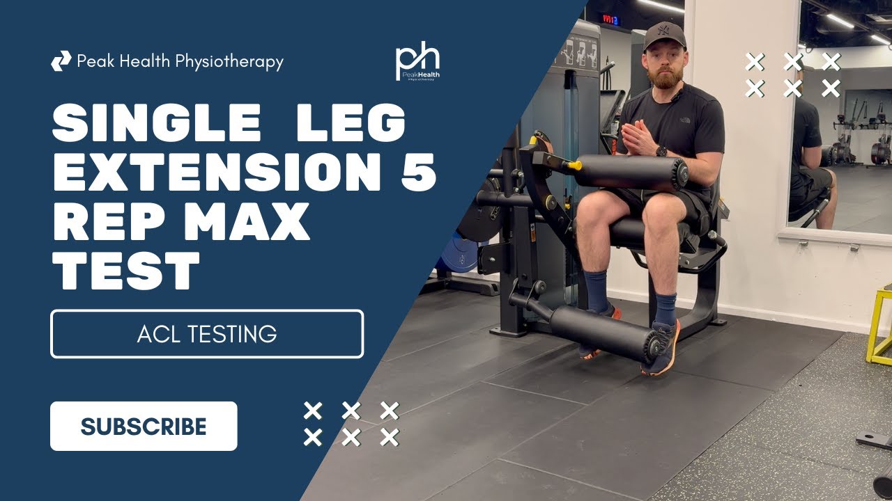 Single Leg Knee Extension 5 Rep Max (5RM) Test | ACL Rehab Testing