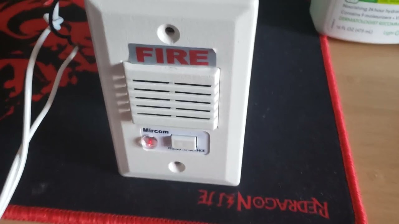 Fire alarm during power outage