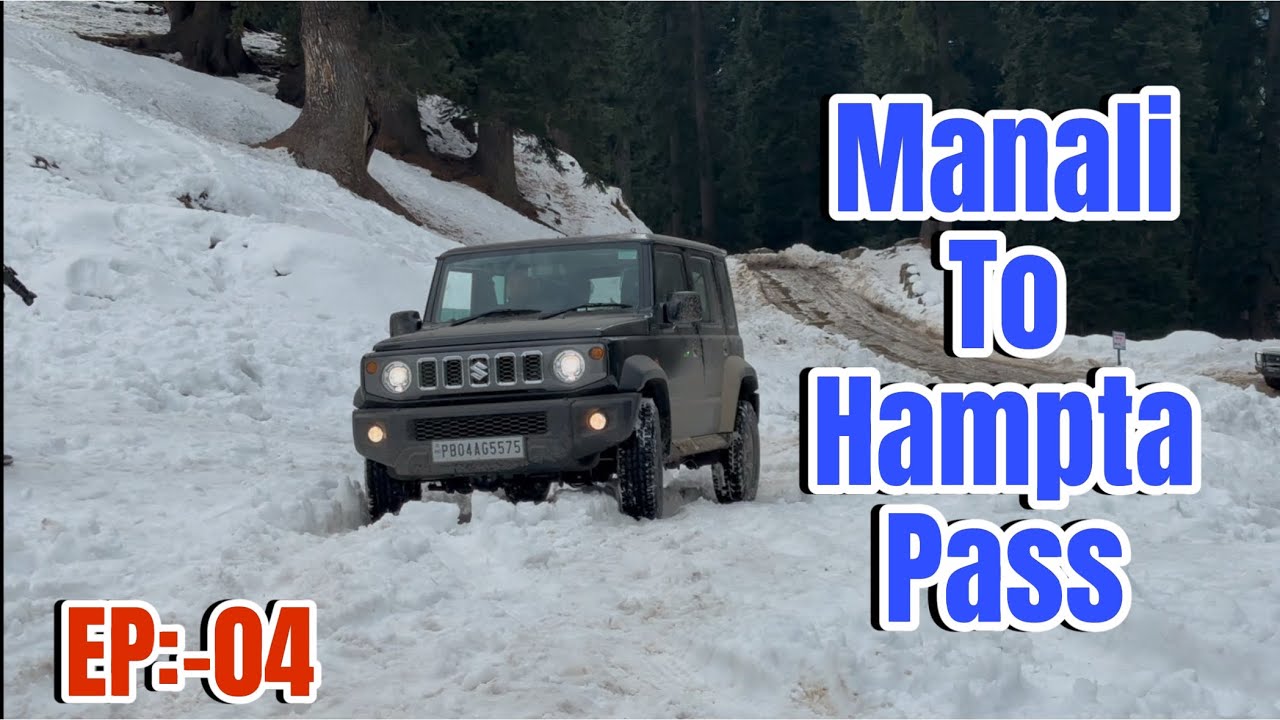 Manali To Hampta Pass || Sliding Cars In Black-Ice || Sethan Village || January 2025 || 4x4 || ep:04