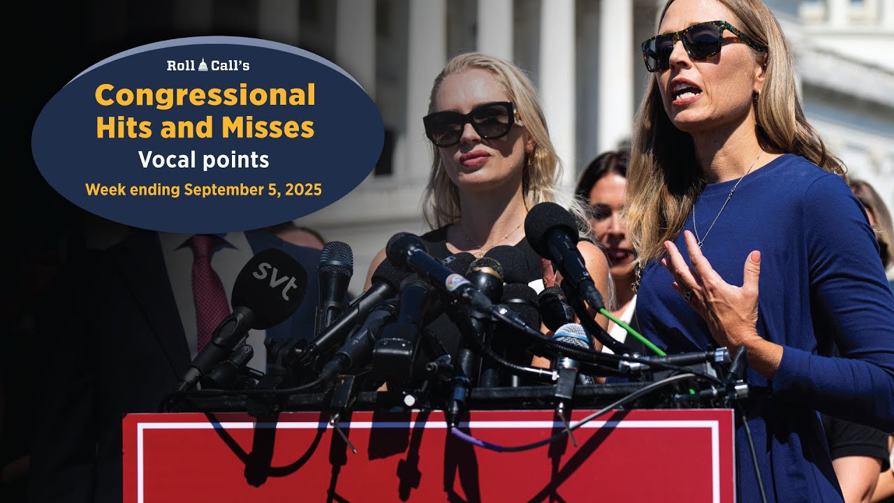 Vocal points  &mdash; Congressional Hits and Misses