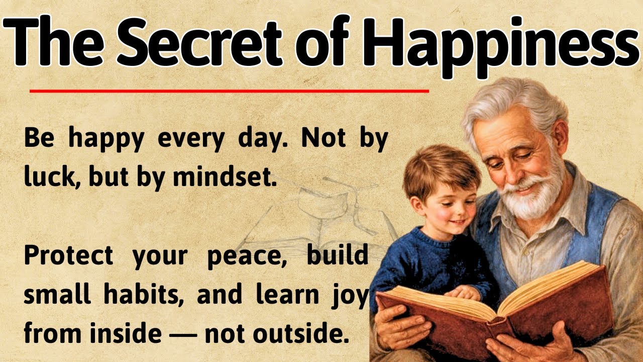 How to Be Happy All the Time | Motivational Video 🔥 | Graded Reader ✅