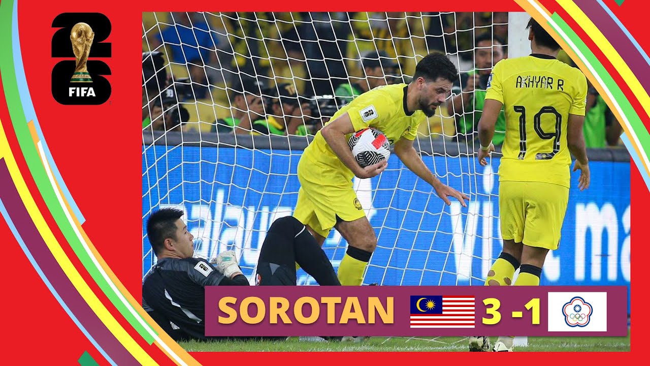 Sorotan Perlawanan: Malaysia 3-1 Chinese Taipei | Kelayakan Piala Dunia 2024