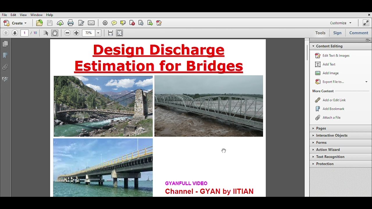 Discharge Calculation of Bridges
