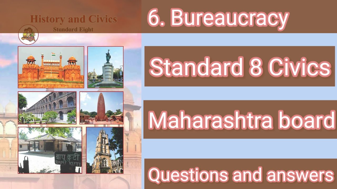 Class 8 Civics |Chapter 6 Bureaucracy |Exercise Questions and answers |Maharashtra board