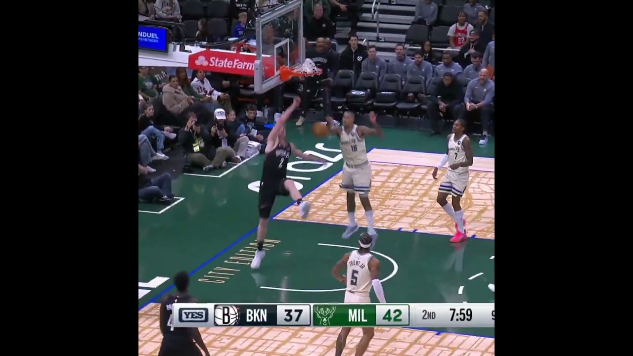 Danny Wolf with AUTHORITY 💥 Rook drops 15 off the bench for Brooklyn Nets! 🔥🏀 