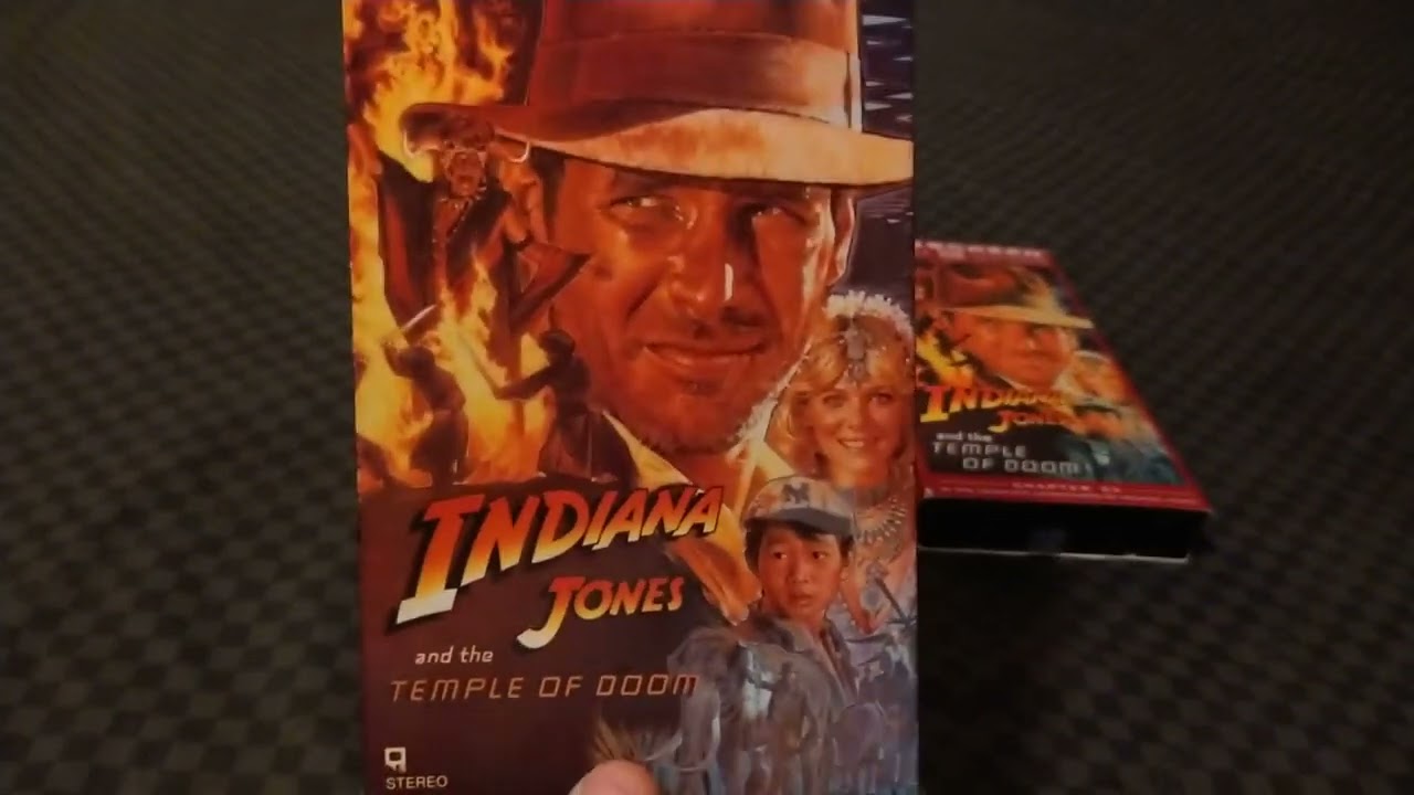 3 Different Versions Of Indiana Jones And The Temple Of Doom VHS