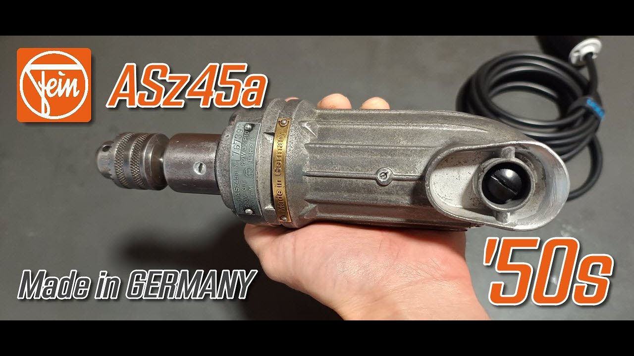 Restauración Taladro FEIN ASz45a | Año 1950 | Made in GERMANY #fein #feinpowertools #feintools