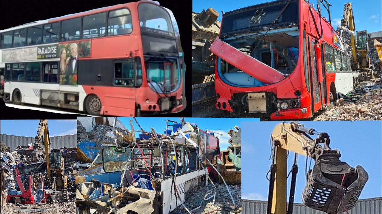 Scrapping of Bus 12 (Xplore Dundee bus 2812, reg SP54CGU)   ....SCOTLAND....2023....