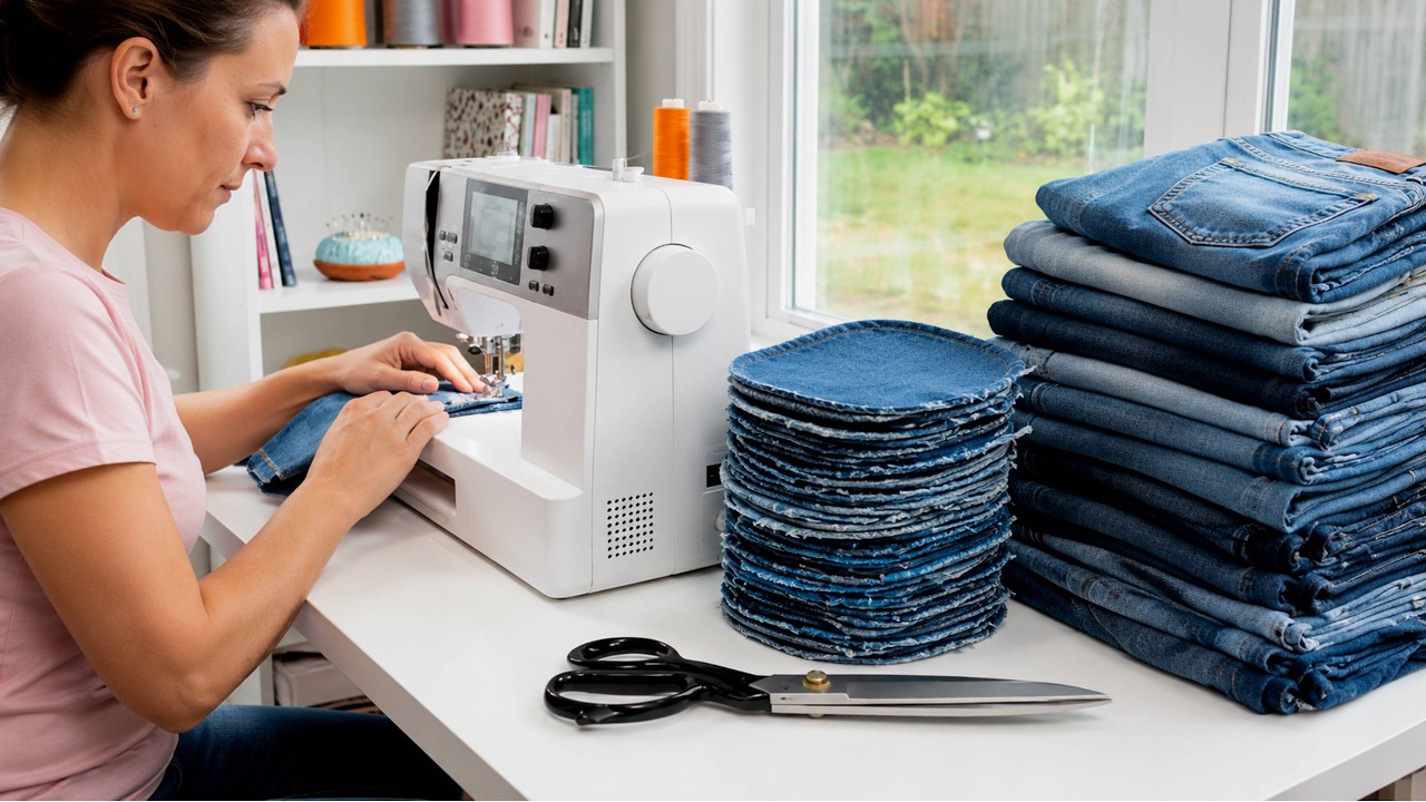 4 Great Ideas for Using Old Jeans and Scraps - Super Easy & No Pattern Needed!