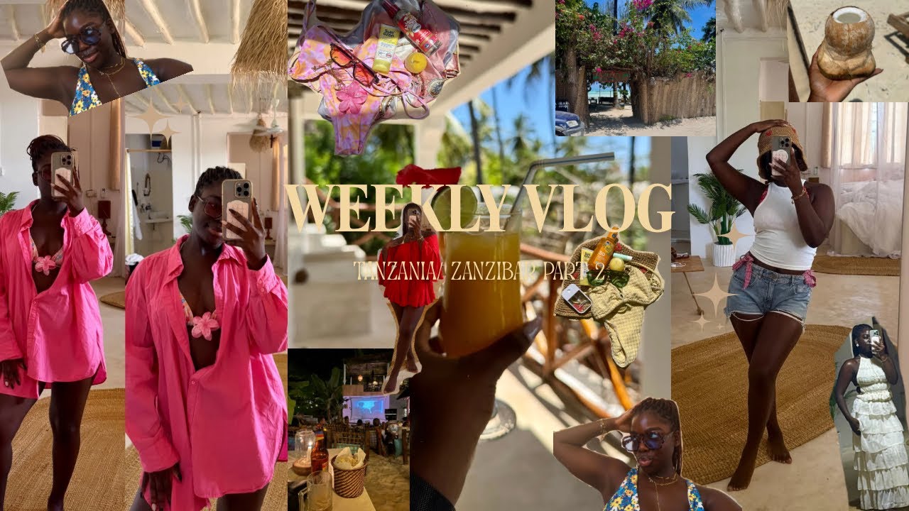 WEEKLY VLOG | ZANZIBAR 2 - Room tour, slow mornings in paradise, leute kennenlernen 