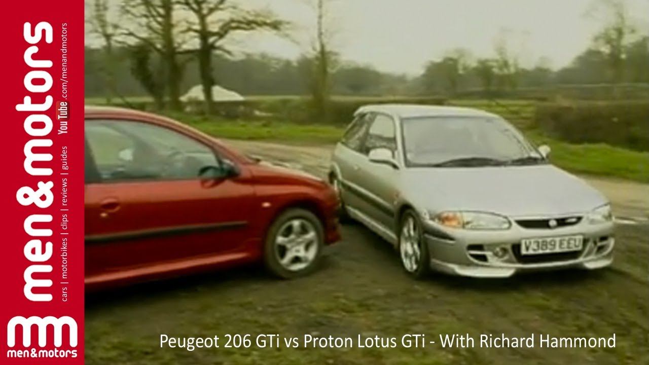 Peugeot 206 GTi против Proton Lotus GTi — с Ричардом Хаммондом