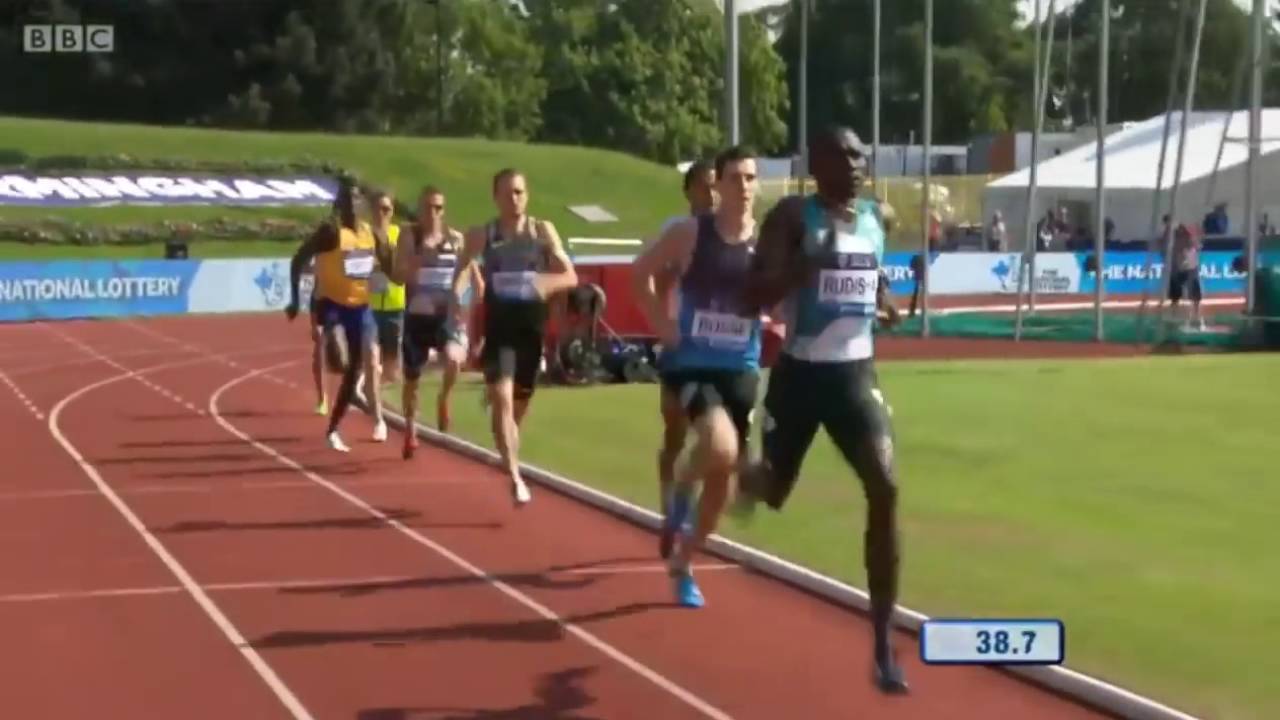 David Rudisha shows fastest time in years at Men's 600m Birmingham Diamond League 2016