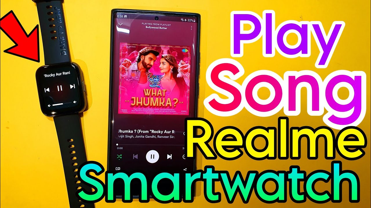 How To Play Song In Realme Smartwatch 🎵 | Play Song In Realme Watch 3 | Realme Watch Play Song