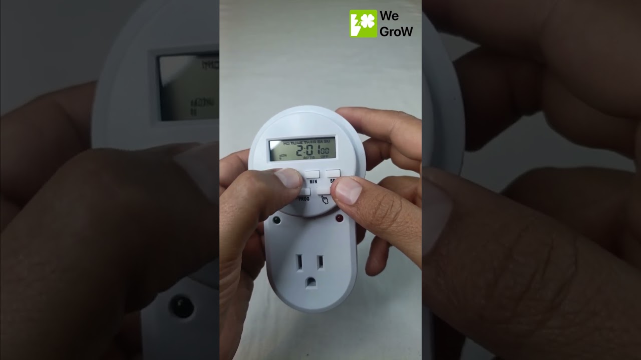 🟢PROGRAMACIÓN DEL TIMER DIGITAL - HIDROPONÍA - WE GROW🟢